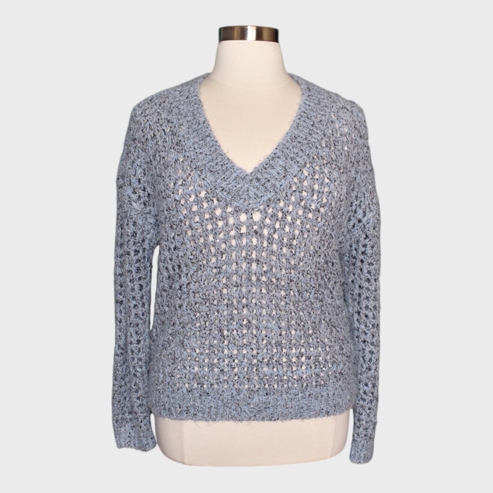 White House Black Market V Neck Sequin‎ Knit Sweater
